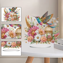Load image into Gallery viewer, Acrylic Special Shape Bird Flowers Diamond Painting Desktop Ornaments for Decor