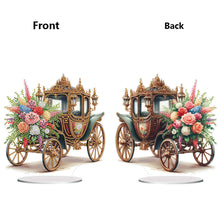 Load image into Gallery viewer, Acrylic Special Shape Flower Carriage Diamond Painting Desktop Ornaments
