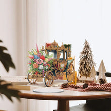 Load image into Gallery viewer, Acrylic Special Shape Flower Carriage Diamond Painting Desktop Ornaments