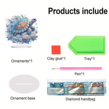 Load image into Gallery viewer, Acrylic Special Shape Turtle Diamond Painting Desktop Ornaments for Beginners