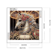 Load image into Gallery viewer, Diamond Painting - Partial Special Shaped - Metal Unicorn (30*30CM)