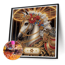 Load image into Gallery viewer, Diamond Painting - Partial Special Shaped - Metal Unicorn (30*30CM)