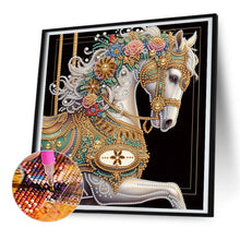 Load image into Gallery viewer, Diamond Painting - Partial Special Shaped - Metal Unicorn (30*30CM)