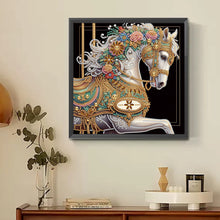 Load image into Gallery viewer, Diamond Painting - Partial Special Shaped - Metal Unicorn (30*30CM)
