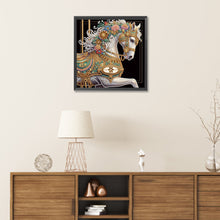 Load image into Gallery viewer, Diamond Painting - Partial Special Shaped - Metal Unicorn (30*30CM)