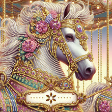 Load image into Gallery viewer, Diamond Painting - Partial Special Shaped - Metal Unicorn (30*30CM)
