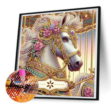 Load image into Gallery viewer, Diamond Painting - Partial Special Shaped - Metal Unicorn (30*30CM)