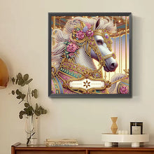 Load image into Gallery viewer, Diamond Painting - Partial Special Shaped - Metal Unicorn (30*30CM)