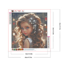 Load image into Gallery viewer, Diamond Painting - Full Round - Big-eyed girl (40*40CM)