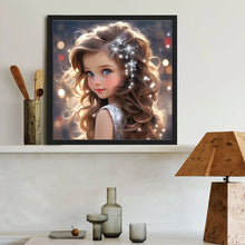 Load image into Gallery viewer, Diamond Painting - Full Round - Big-eyed girl (40*40CM)
