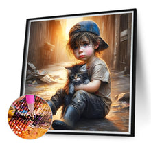 Load image into Gallery viewer, Diamond Painting - Full Round - Cute little boy (40*40CM)
