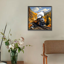 Load image into Gallery viewer, Diamond Painting - Full Round - Village train scenery (30*30CM)