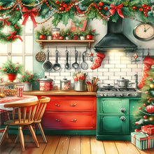 Load image into Gallery viewer, Diamond Painting - Full Round - Christmas Atmosphere Kitchen (40*50CM)