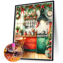 Load image into Gallery viewer, Diamond Painting - Full Round - Christmas Atmosphere Kitchen (40*50CM)