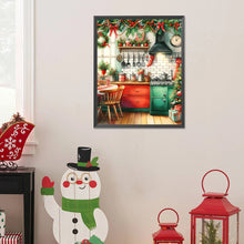 Load image into Gallery viewer, Diamond Painting - Full Round - Christmas Atmosphere Kitchen (40*50CM)
