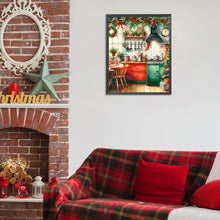 Load image into Gallery viewer, Diamond Painting - Full Round - Christmas Atmosphere Kitchen (40*50CM)