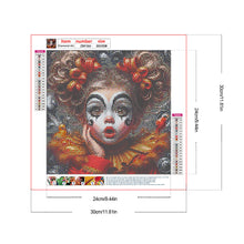 Load image into Gallery viewer, Diamond Painting - Full Round - Clown child (30*30CM)