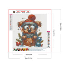 Load image into Gallery viewer, Diamond Painting - Full Round - Christmas puppy (30*30CM)