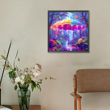 Load image into Gallery viewer, Diamond Painting - Full Round - Colorful umbrella in the forest (30*30CM)