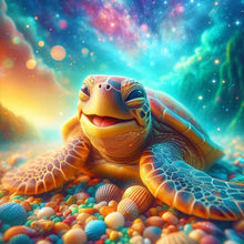 Load image into Gallery viewer, Diamond Painting - Full Round - Sea turtle on the beach (30*30CM)