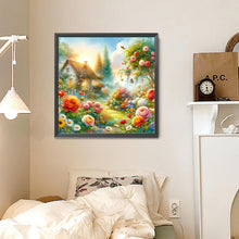 Load image into Gallery viewer, Diamond Painting - Full Round - Hut in the flowers (30*30CM)