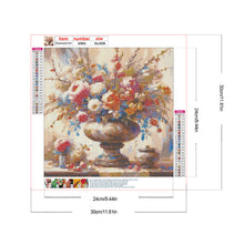 Load image into Gallery viewer, Diamond Painting - Full Round - Vintage vase on the table (30*30CM)