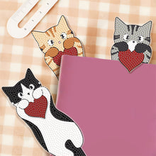 Load image into Gallery viewer, 4Pcs Cat Diamond Bookmark Art Projects Diamond Art Bookmark for Adults Beginners