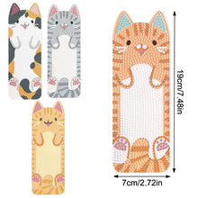Load image into Gallery viewer, 4Pcs Cat Diamond Bookmark Art Projects Diamond Art Bookmark for Adults Beginners