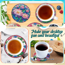 Load image into Gallery viewer, 8Pcs Acrylic Flowers 5D Diamond Painting Coasters for Adults Beginners
