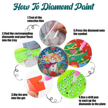 Load image into Gallery viewer, 8Pcs Acrylic Animals Flowers 5D Diamond Painting Coasters for Adults Beginners