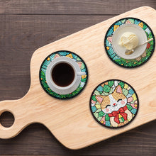 Load image into Gallery viewer, 8Pcs Wooden Cats 5D Diamond Painting Coasters Kit for Adults Beginners
