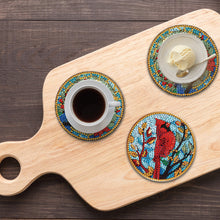 Load image into Gallery viewer, 8Pcs Wooden Animals Flowers 5D Diamond Painting Coasters for Adults Beginners