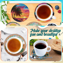 Load image into Gallery viewer, 8Pcs Wooden Seaside And Desert Scenery 5D Diamond Painting Coasters for Adults