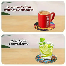 Load image into Gallery viewer, 8Pcs Wooden Seaside And Desert Scenery 5D Diamond Painting Coasters for Adults