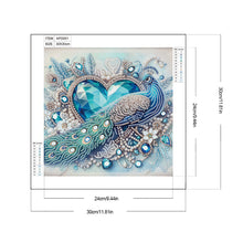 Load image into Gallery viewer, Diamond Painting - Partial Special Shaped - Love Peacock (30*30CM)