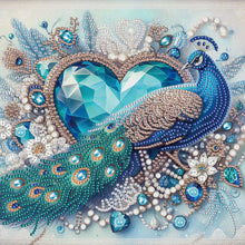 Load image into Gallery viewer, Diamond Painting - Partial Special Shaped - Love Peacock (30*30CM)