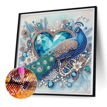 Load image into Gallery viewer, Diamond Painting - Partial Special Shaped - Love Peacock (30*30CM)