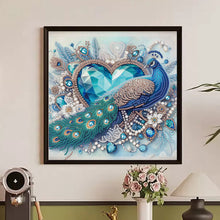 Load image into Gallery viewer, Diamond Painting - Partial Special Shaped - Love Peacock (30*30CM)