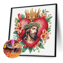 Load image into Gallery viewer, Diamond Painting - Partial Special Shaped - Lily Love Jesus (30*30CM)