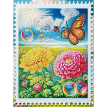 Load image into Gallery viewer, Diamond Painting - Partial Special Shaped - Chrysanthemum Lawn Butterfly (30*40CM)