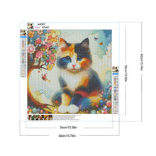 Load image into Gallery viewer, Diamond Painting - Full Round - Geometric Tree Liquid Cat (40*40CM)