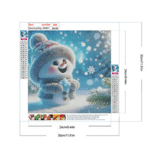 Load image into Gallery viewer, Diamond Painting - Full Round - Snowman (30*30CM)