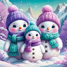 Load image into Gallery viewer, Diamond Painting - Full Round - Snowman (30*30CM)