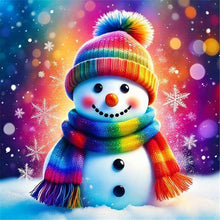 Load image into Gallery viewer, Diamond Painting - Full Round - Snowman (30*30CM)