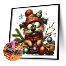 Load image into Gallery viewer, Diamond Painting - Full Round - Christmas Puppy (30*30CM)