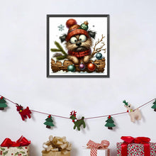 Load image into Gallery viewer, Diamond Painting - Full Round - Christmas Puppy (30*30CM)
