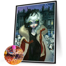 Load image into Gallery viewer, Diamond Painting - Full Round - Dalmatian And White-Haired Girl (40*50CM)