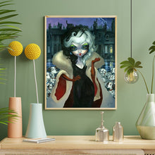 Load image into Gallery viewer, Diamond Painting - Full Round - Dalmatian And White-Haired Girl (40*50CM)