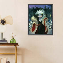 Load image into Gallery viewer, Diamond Painting - Full Round - Dalmatian And White-Haired Girl (40*50CM)