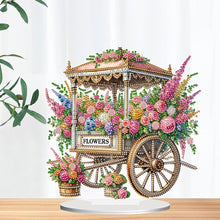 Load image into Gallery viewer, Acrylic Special Shape Flower Cart Diamond Painting Desktop Ornament for Beginner